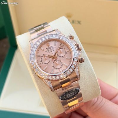 Rolex Daytona Dandong 4131 Movement OXJ29092 Pink Dial Watch